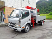 中古ユニック車（２５５６４　日野標準ロング３トン　4ダン　ラジコン）