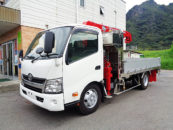 中古ユニック車（２７１５７　トヨタワイドロング3トン　4段ラジコン）